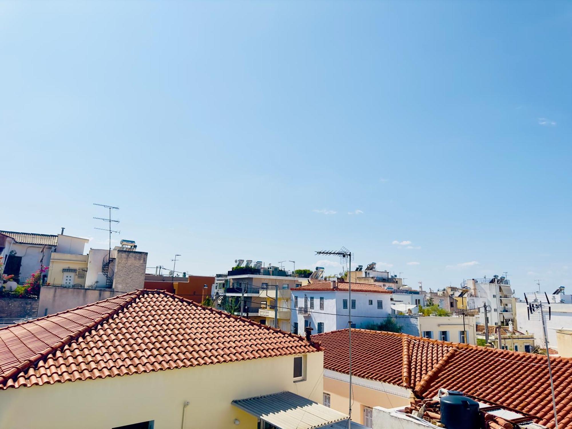 Yuna Penthouse, 100Sqm Private Rooftop Terrasse, Acropolis By Foot Aten Exteriör bild