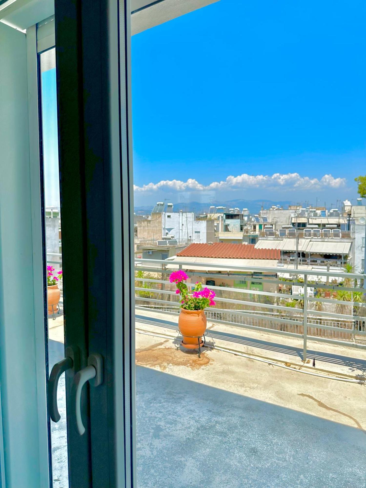 Yuna Penthouse, 100Sqm Private Rooftop Terrasse, Acropolis By Foot Aten Exteriör bild