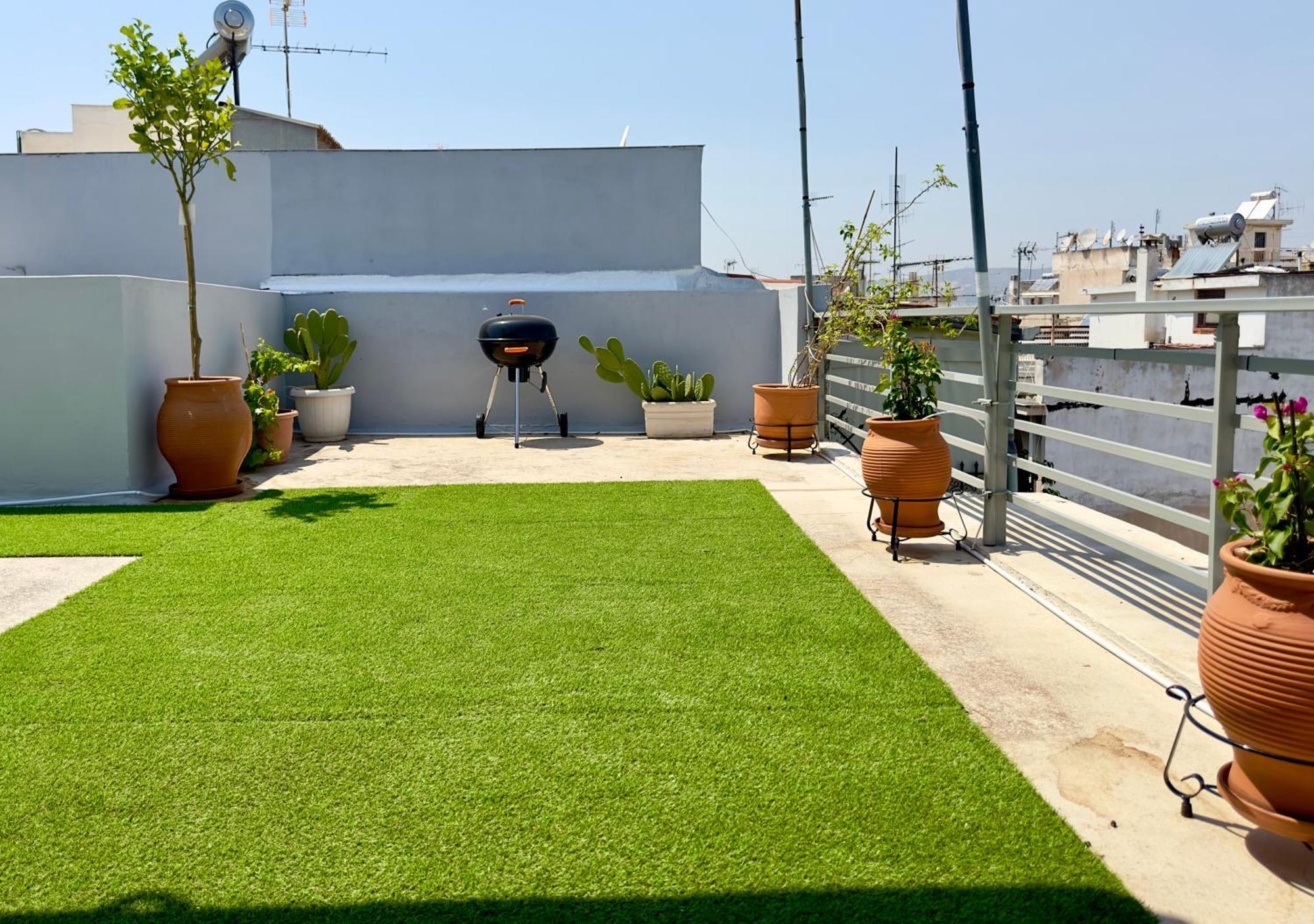 Yuna Penthouse, 100Sqm Private Rooftop Terrasse, Acropolis By Foot Aten Exteriör bild